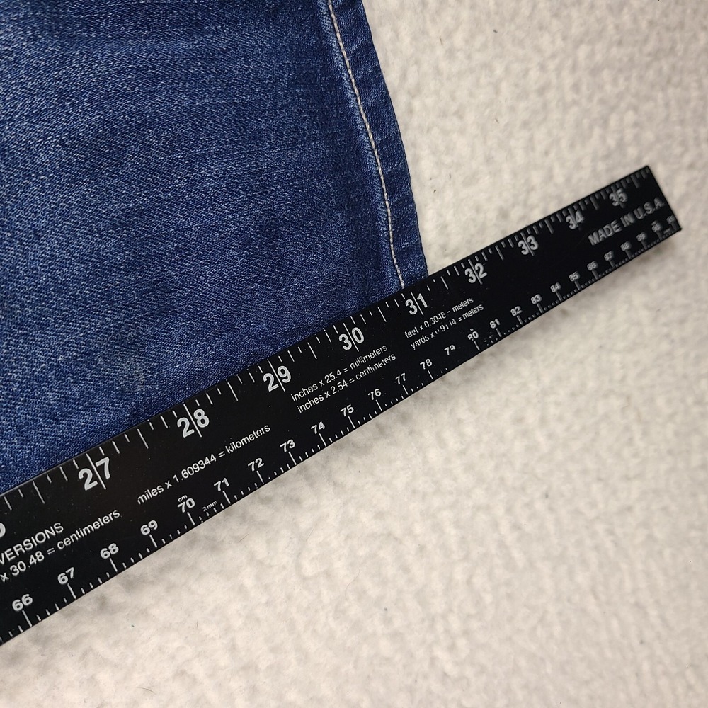 Paige Jeans Womens 26 Blue Jimmy Jimmy Skinny Penelope Distress Dark Wash Denim - Picture 5 of 13